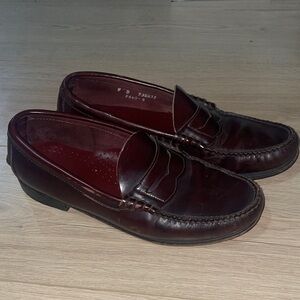 Dexter Burgundy Leather Loafers penny